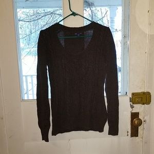 Chocolate Brown GAP Scoopneck Sweater
